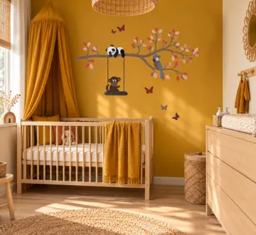 Okergele babykamer inspiratie